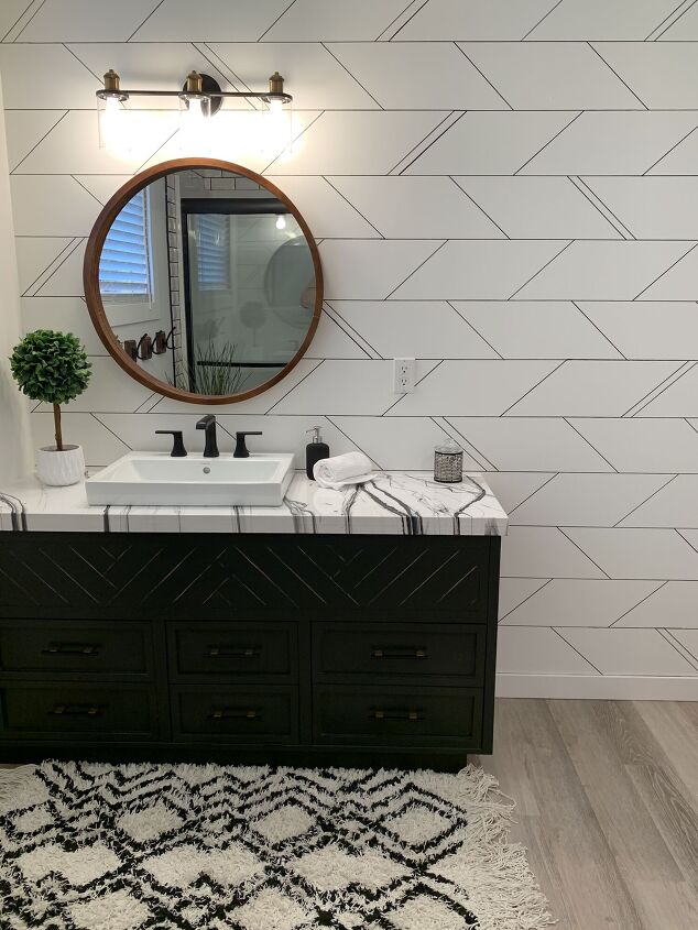 the 20 most useful home tricks techniques people shared in 2021, Scribble a beautiful faux tile accent wall with just a Sharpie