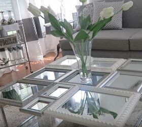 s 20 beautiful ways to decorate with mirrors, Construct a stunning coffee table from picture frames and mirrors