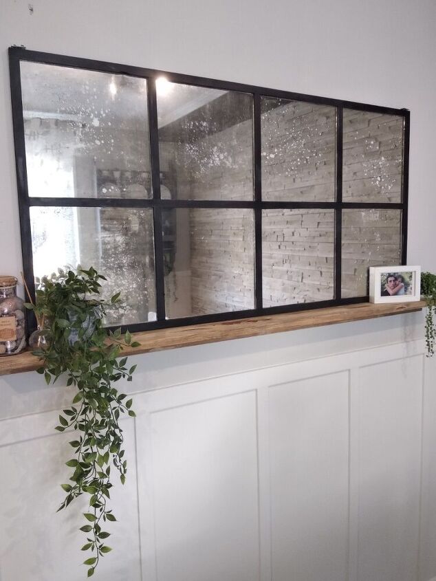 s 20 beautiful ways to decorate with mirrors, DIY this gorgeous aged mirror in a window pane frame