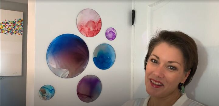 s 20 beautiful ways to decorate with mirrors, Paint mesmerizing accent mirrors using alcohol ink