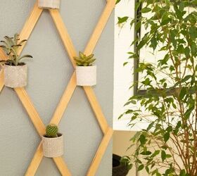 how to make a lattice to hang pots