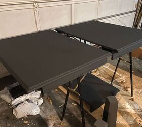 black beauty dining table upcycle