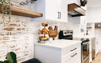 German Schmear Brick Backsplash