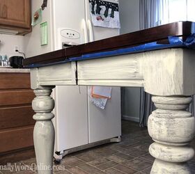 kitchen island table makeover