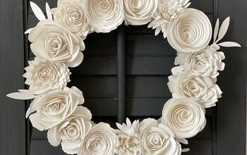  Coroa de flores de papel fácil usando Cricut ou Silhouette