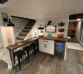12 beautiful ways to spruce up your space for 200 or less, Basement Concession Stand