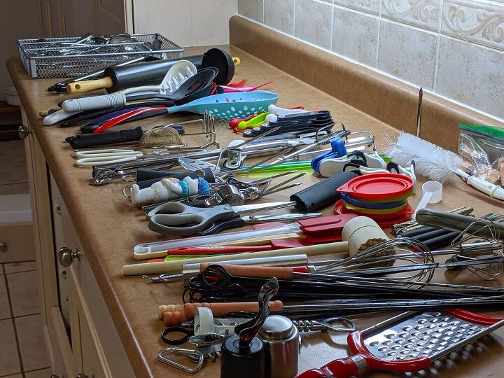 diy kitchen drawer dividers, So much stuff
