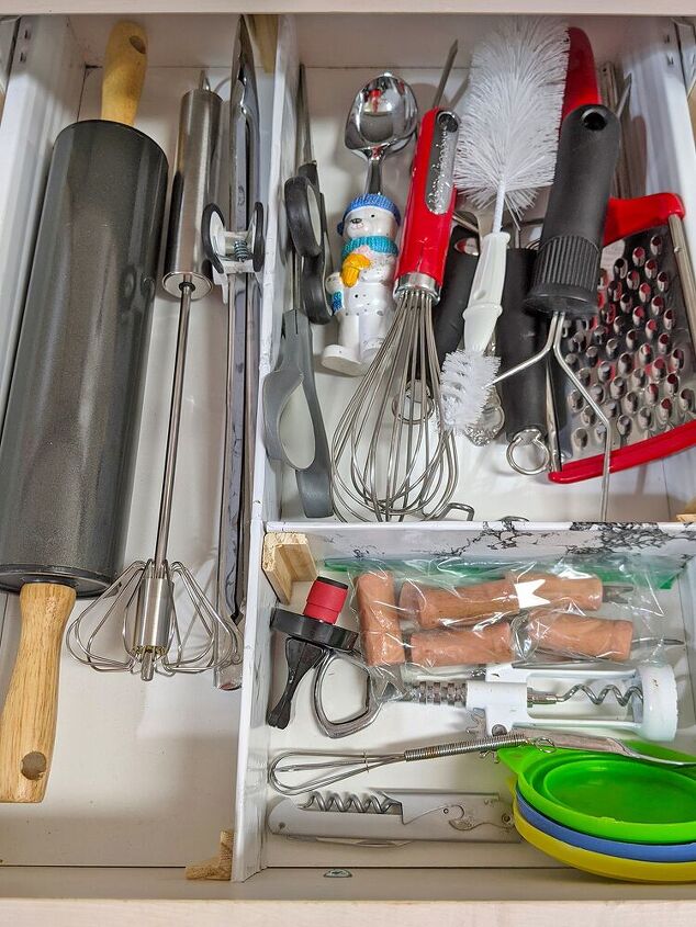 diy kitchen drawer dividers, Occasional drawer