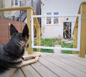 s 27 seriously cute diys every dog owner should see, DIY A Super Hip Dog Gate