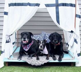 s 27 seriously cute diys every dog owner should see, DIY Outdoor Dog Bed Lounger