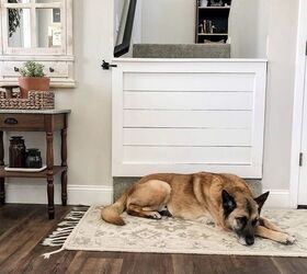 s 27 seriously cute diys every dog owner should see, Shiplap Dog Baby Gate