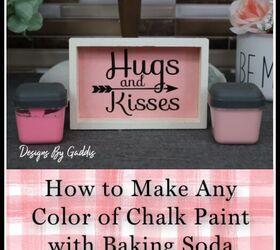 how to make any color chalk paint using baking soda