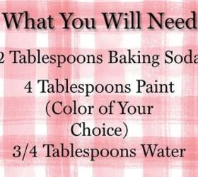 how to make any color chalk paint using baking soda