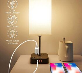 s 7 organizers that will turn your bedroom into a clutter free zone, Charging Lamp
