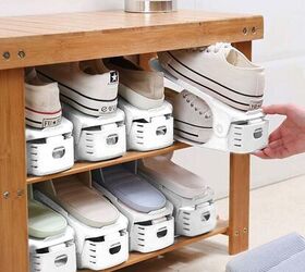 s 5 shoe organizers to immediately add to your mudroom, Shoe Stackers