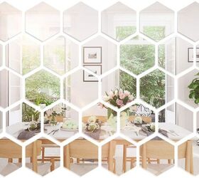 s 10 bedroom accents you should definitely get for your home this year, Hexagon Mirrors
