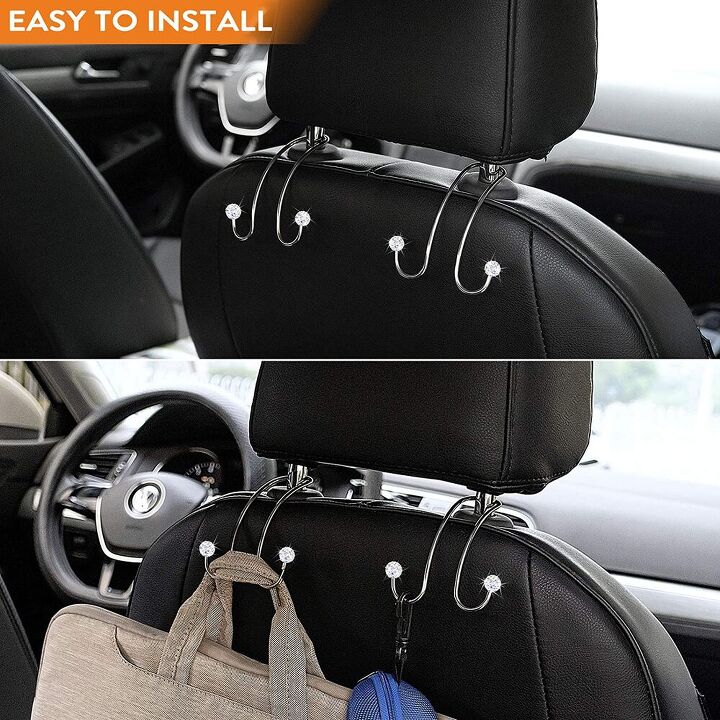 s 10 handy car accessories you ll need this winter, Bling Headrest Hooks