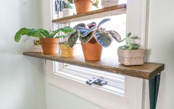 DIY Window Plant Shelf