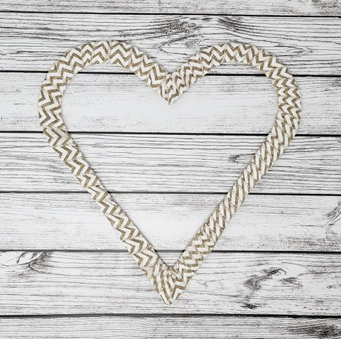 wire heart wreath, Wrap the Wire Frame