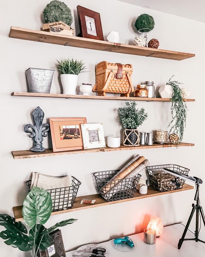 s make your home more beautiful by monday with these 12 easy ideas, DIY Cheap and Easy Shelves