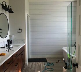how to easily install a shiplap accent wall