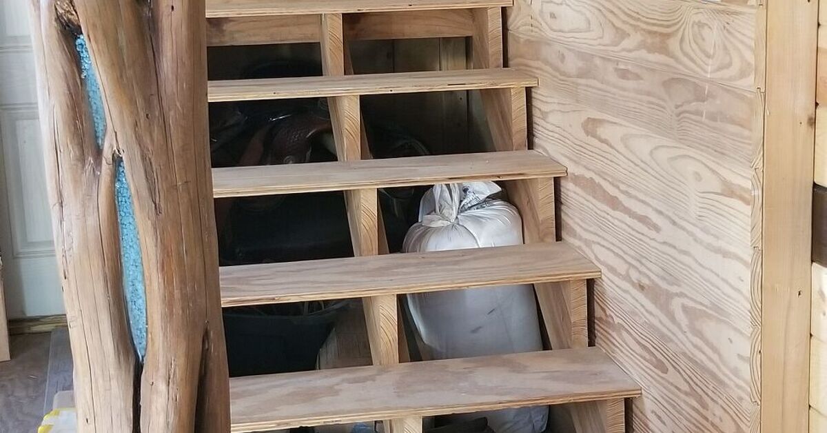 Rustic Cabin Stair Risers | Hometalk