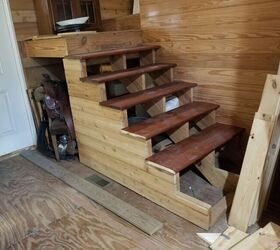rustic cabin stair risers