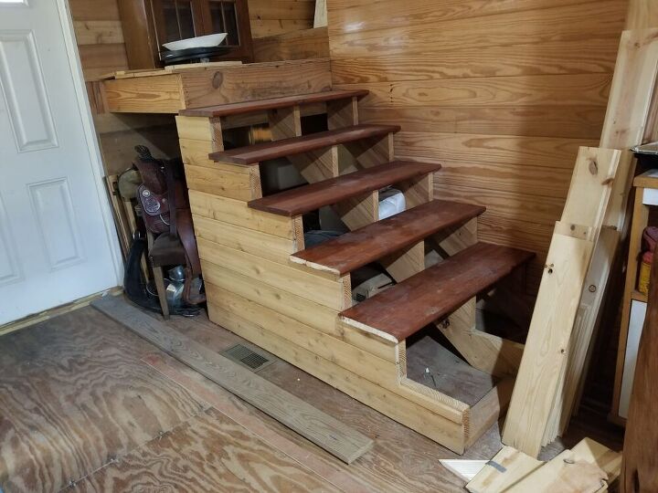 Rustic Cabin Stair Risers | Hometalk