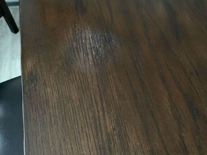 q a hot bowl made this mark on my dinner table