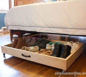 Cómo construir un zapatero bajo la cama DIY