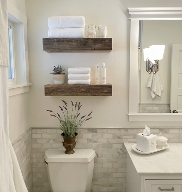 diy floating box shelves with hidden storage