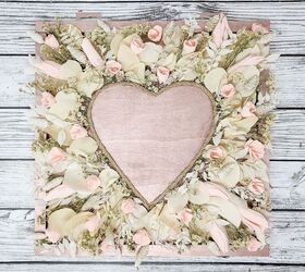 reverse floral heart board, Add Your Flowers