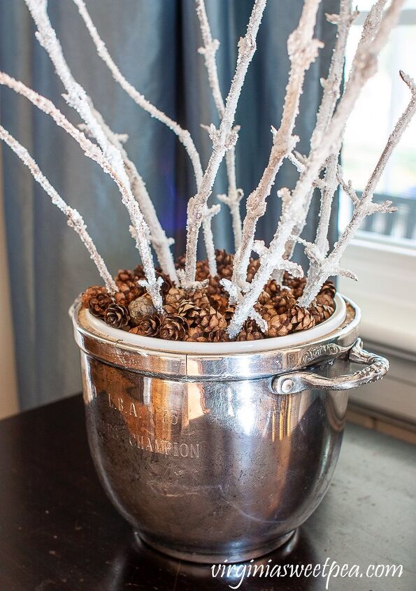 diy frosted branches