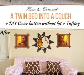 how to convert a twin bed into a couch