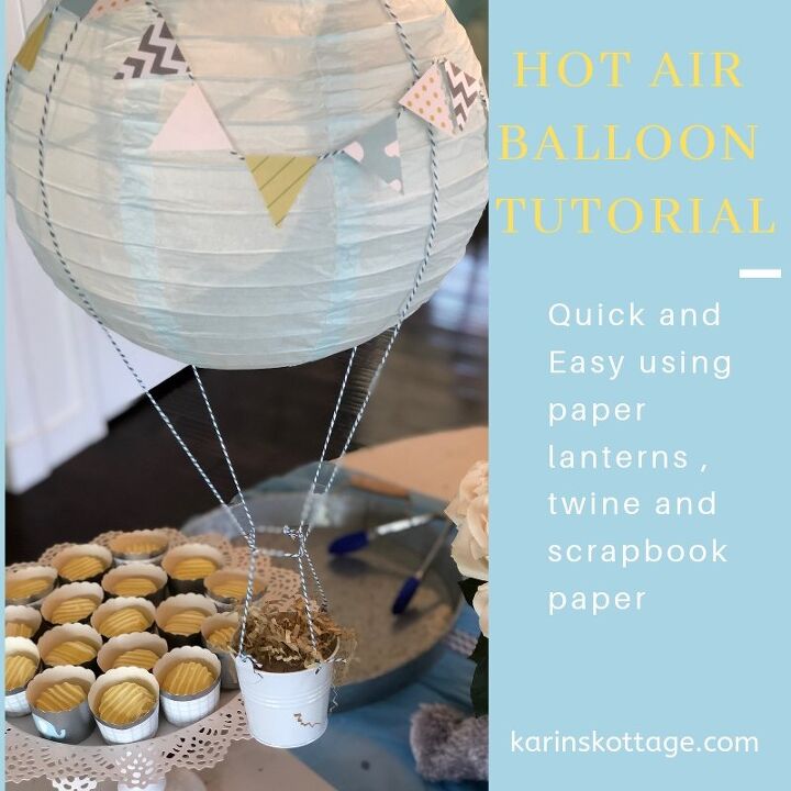 tutorial de decorao de balo de ar quente, Decora o de bal o de ar quente para ch de beb