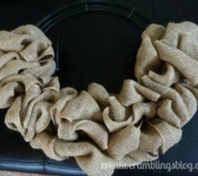 how to make a burlap wreath
