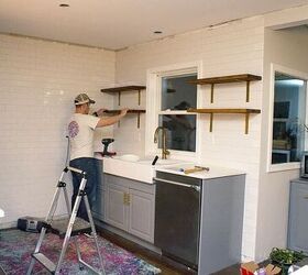 how to make your own kitchen open shelving
