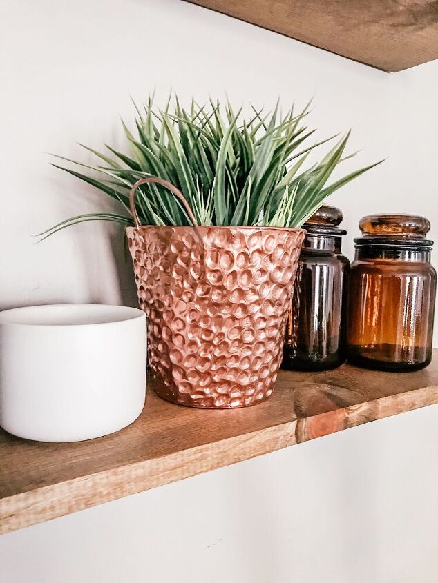 14 genius ways to get the pottery barn look on a budget, Faux Copper Planter