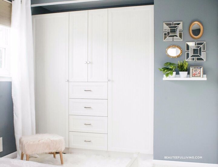 10 best easy diy closet door makeover ideas on a budget, Old Closet Completely Transformed