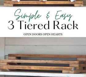 how to build a simple easy diy 3 tiered rack