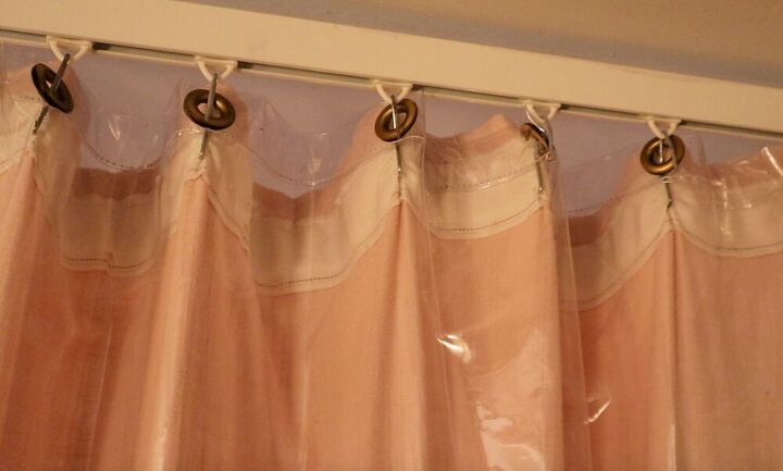 cortina de ducha de bricolaje