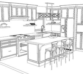 farmhouse kitchen renovation, The draw up