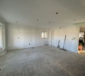 farmhouse kitchen renovation, Step 4 Remove flooring prime the walls