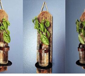 plant propagation hanging wall vase upcycled craft