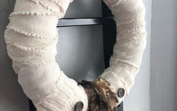 DIY Cozy Winter Sweater Wreath