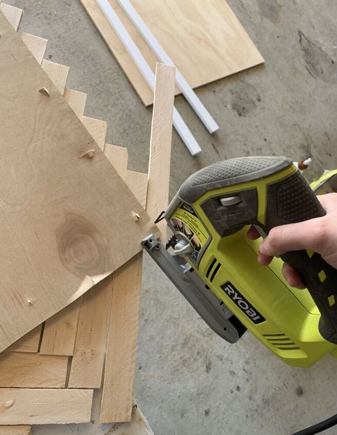 diy wood shim art
