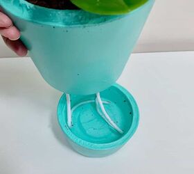 how to make a self watering concrete planter