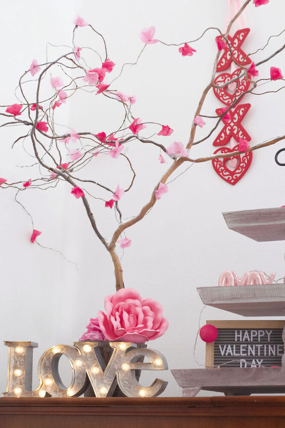 25 sweet valentine s day ideas you should start saving for february, DIY Cherry Blossom Tree