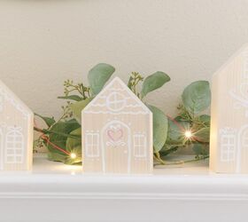 25 sweet valentine s day ideas you should start saving for february, Simple Wooden Gingerbread Houses For Valentines Day