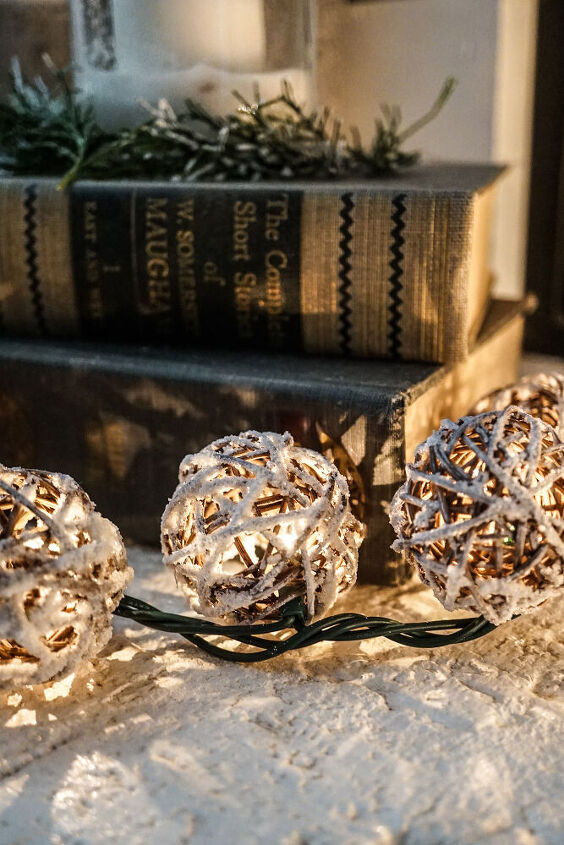 beat the january blues with these 15 lovely winter decor ideas, Cheap DIY Snowy String Lights